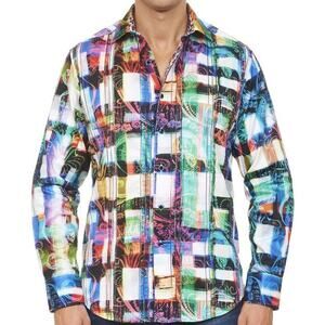 Robert Graham Ernie Bishop Dress Shirt Size 2XL